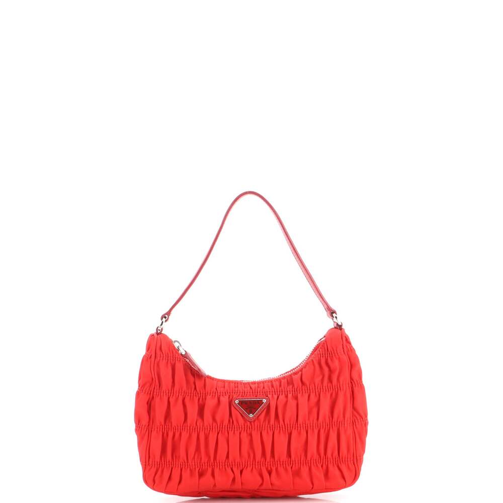 Prada Hobo Tessuto Gaufre With Saffiano #348305P12B